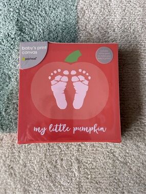 Pearhead Baby Print Pumpkin Canvas (add your baby's prints)